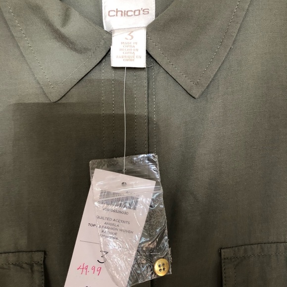 Chico’s Blouse Size 3 - Picture 3 of 4